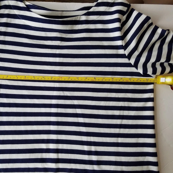 NWT FADED Glory women's striped dress white/navy blue sz.XXL (38 in.) length - Picture 5 of 8